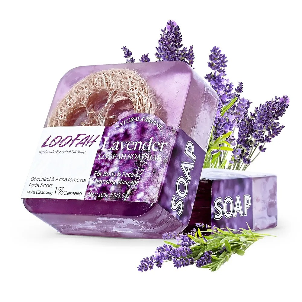 Cleanser Face - 100g Organiczne mydło z olejkiem lawendowym,