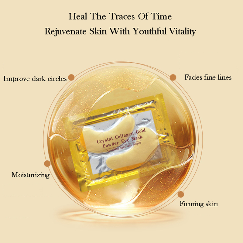 10/20szt Złota kryształowa mas – Face Mask Skincare recenzja i cena